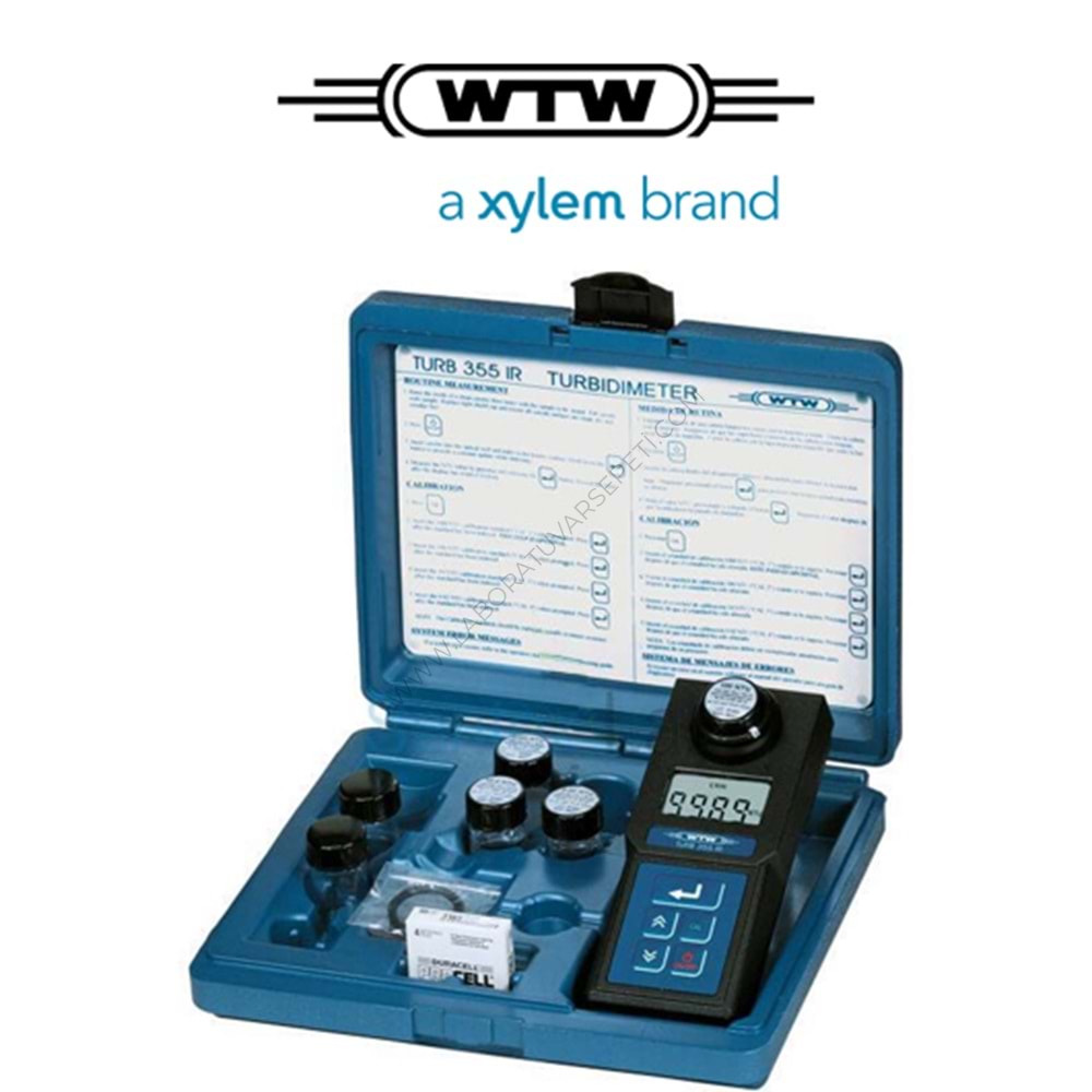 Türbidimetre -IR lambalı Portatif set 0-1.100 NTU TURB 355IR