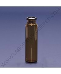 Vial - Crimp Kapak - N20 - 22,5x54,5 mm - 10 ml - Amber 100 lü Pkt